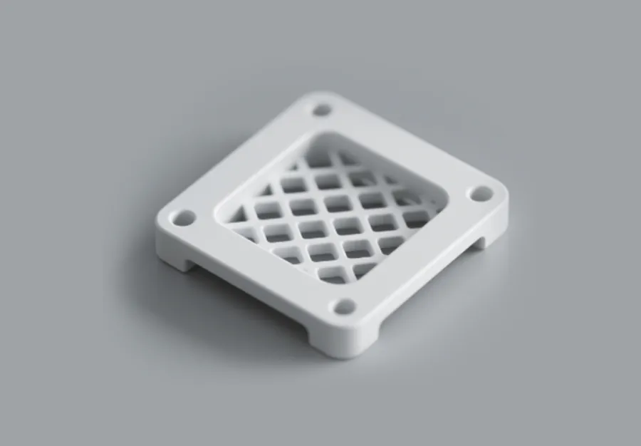Custom fan guard made of PA6-GF, FDM 3D printed